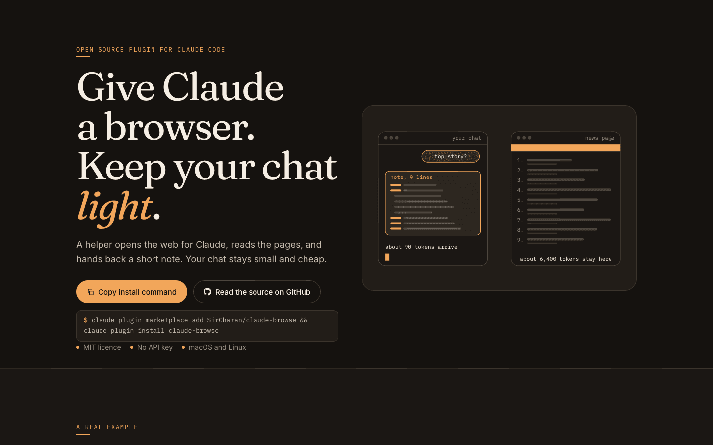 Claude Browse: a Claude Code plugin that keeps web pages out of the chat